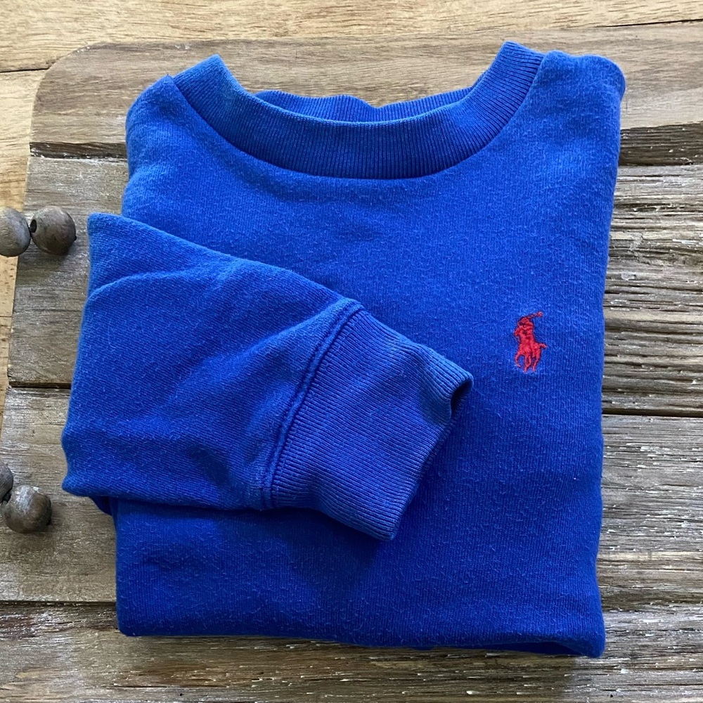 Vintage Polo by Ralph Lauren Kid’s Size 5 Royal‎ Blue Cotton Sweatshirt